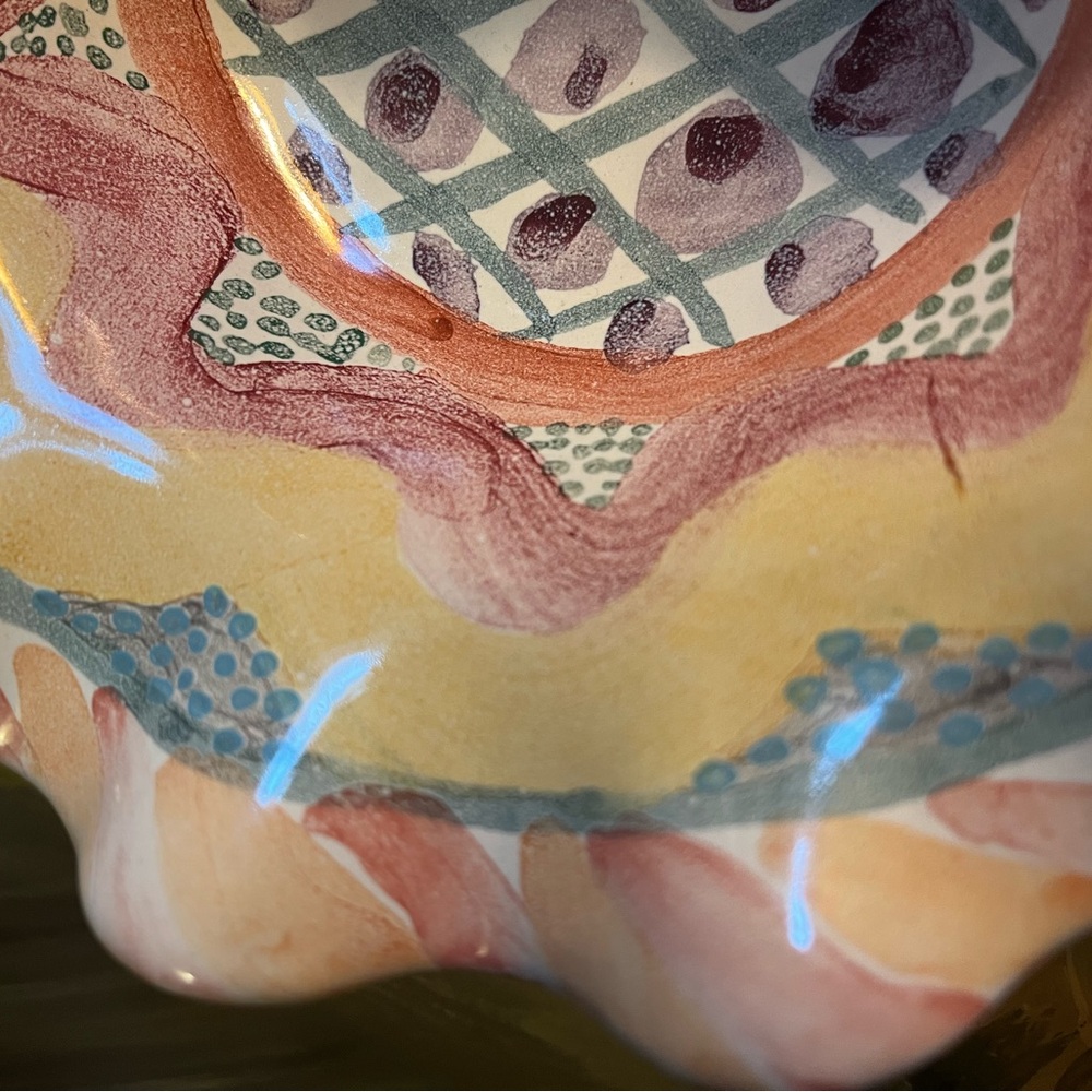 Mackenzie Childs Keukenhof Taylor Fluted Bowl - Picture 2 of 13